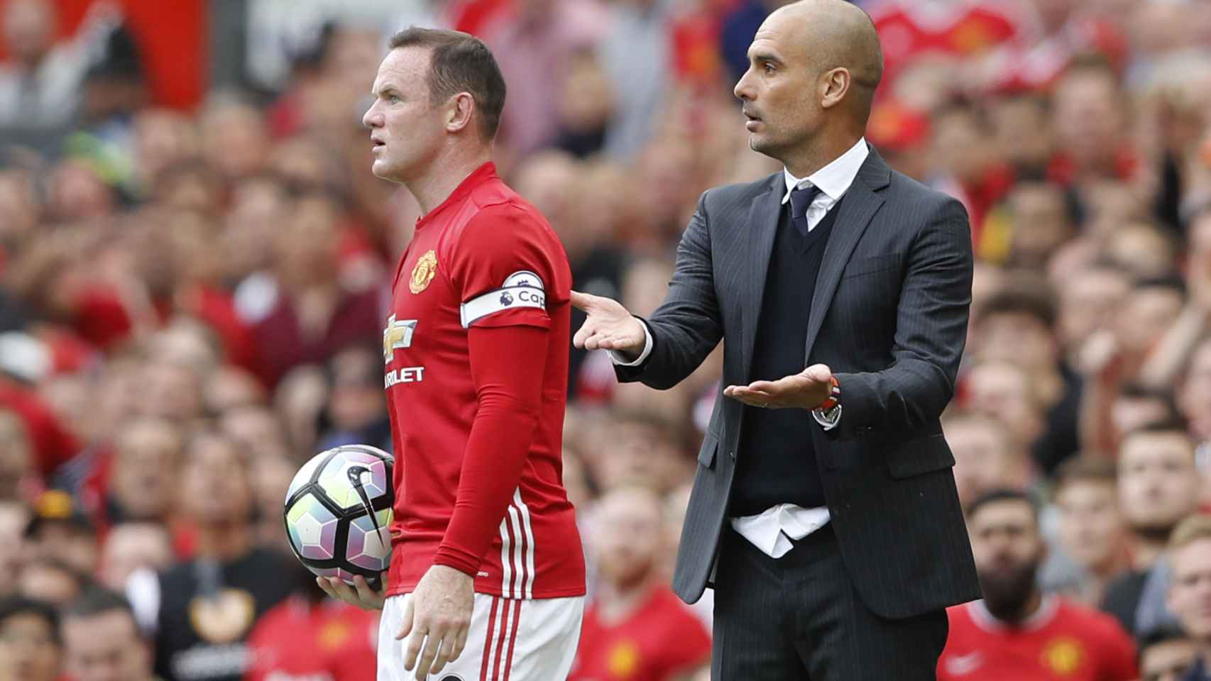 Guardiola ante Rooney en el United - City.