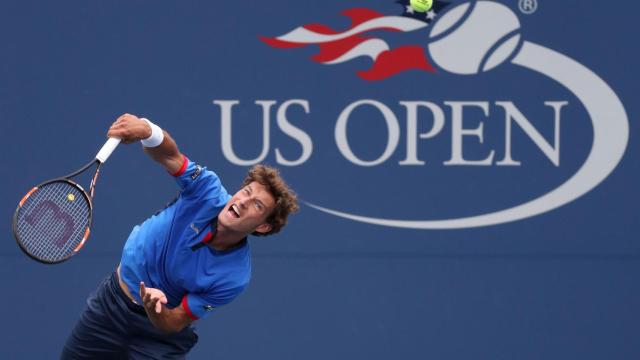 Carreño en un momento del partido contra el austriaco Dominic Thiem.