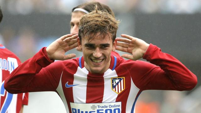 Griezmann celebra su gol ante el Celta.