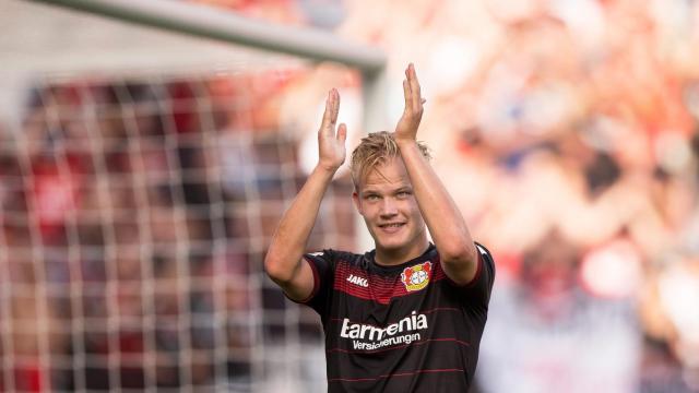 Joel Pohjanpalo tras marcar tres goles contra el Hamburgo.