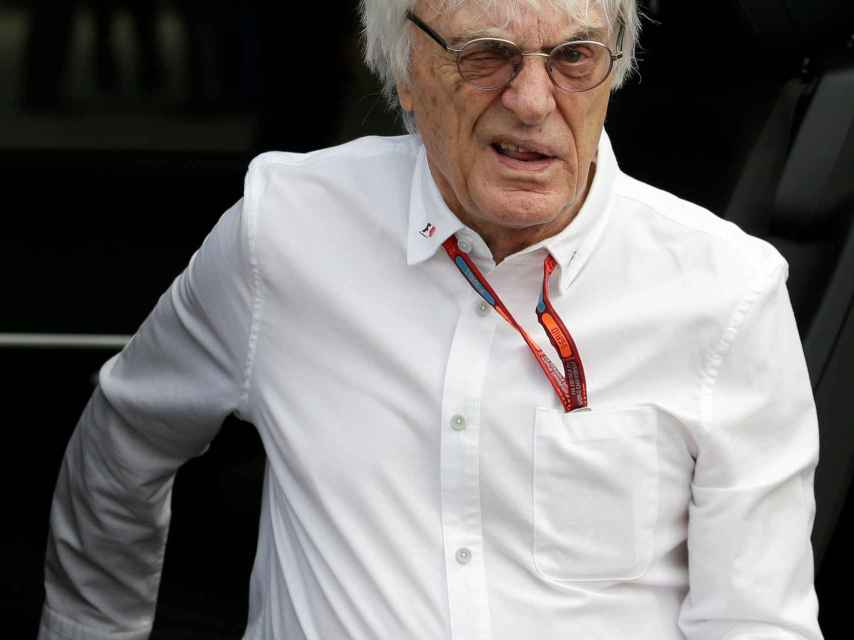 Bernie  Ecclestone, durante el GP de Italia.