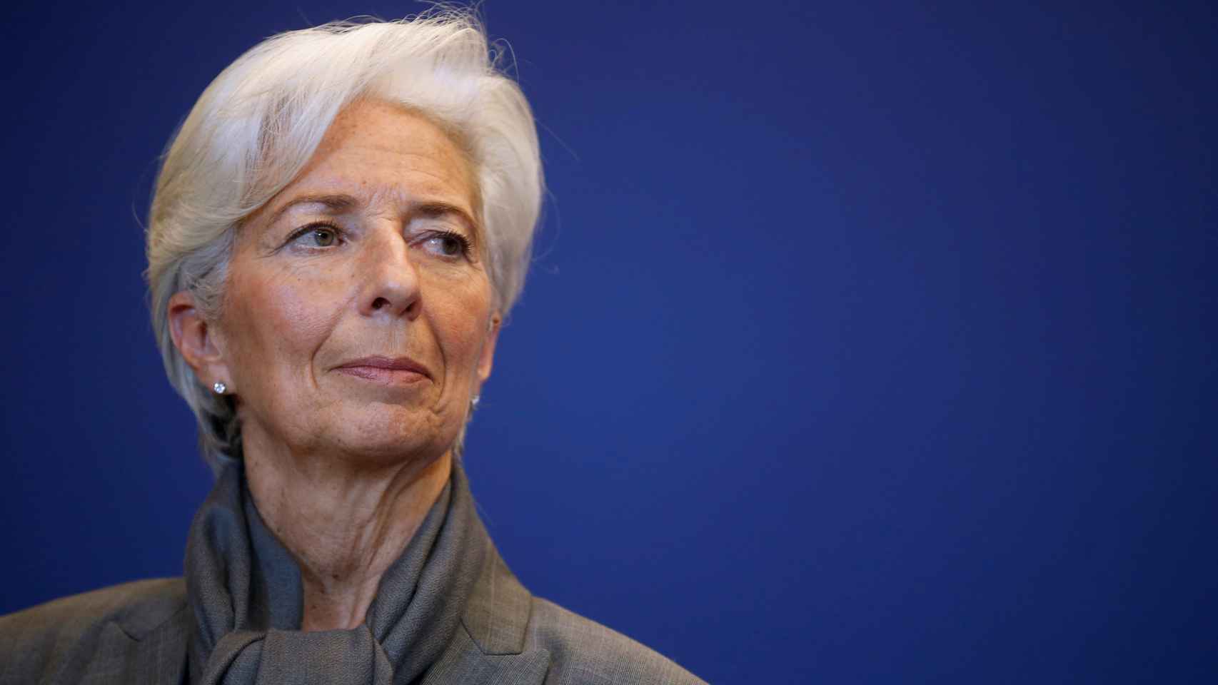 Lagarde en una conferencia del FMI en París el pasado mes de septiembre