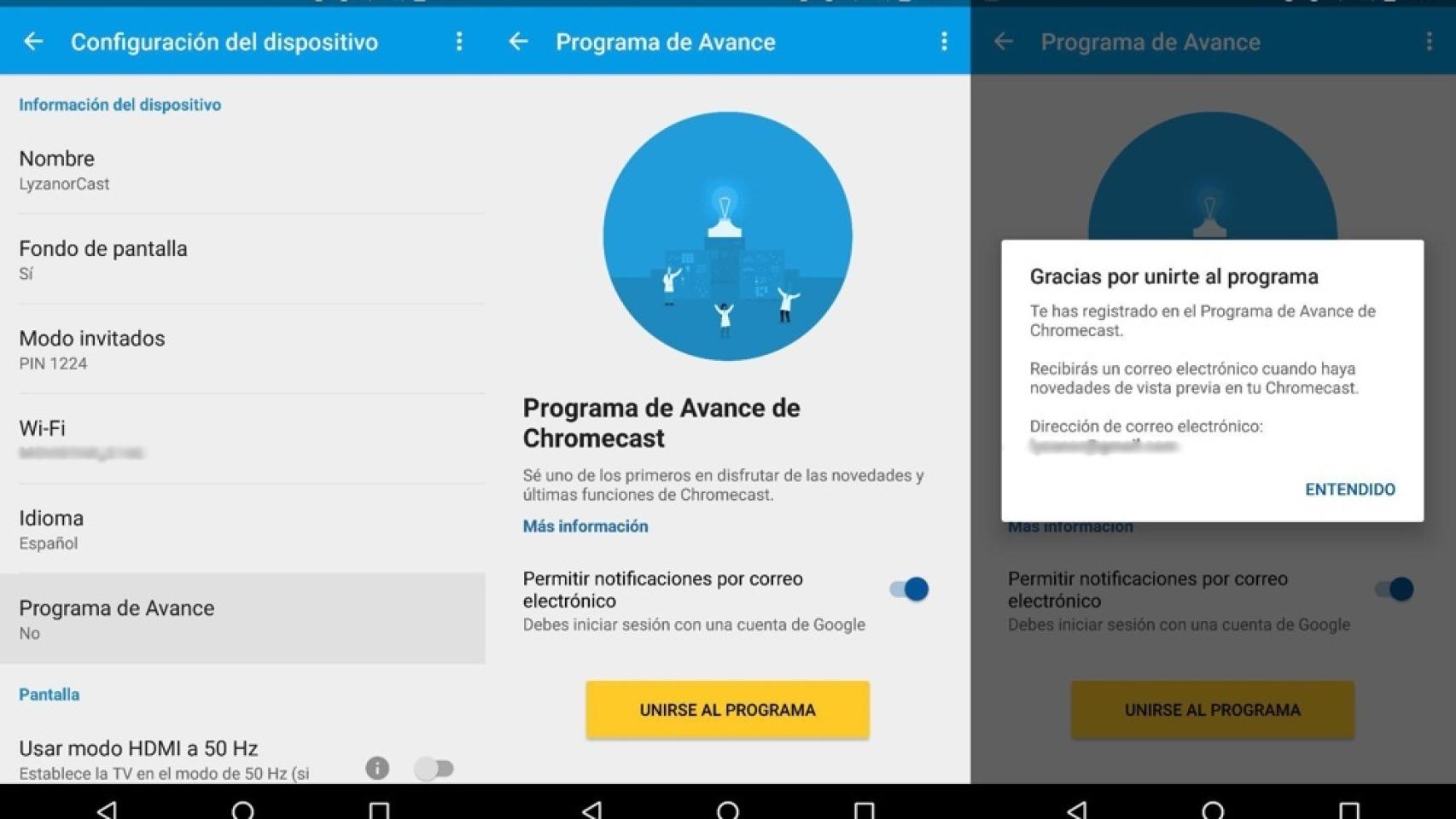 ¿Tienes un Chromecast? Prueba todas las novedades apuntándote al programa de avance