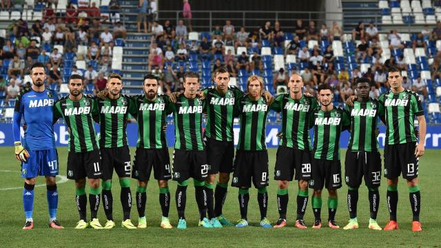 Once del Sassuolo en la previa de la Europa League.