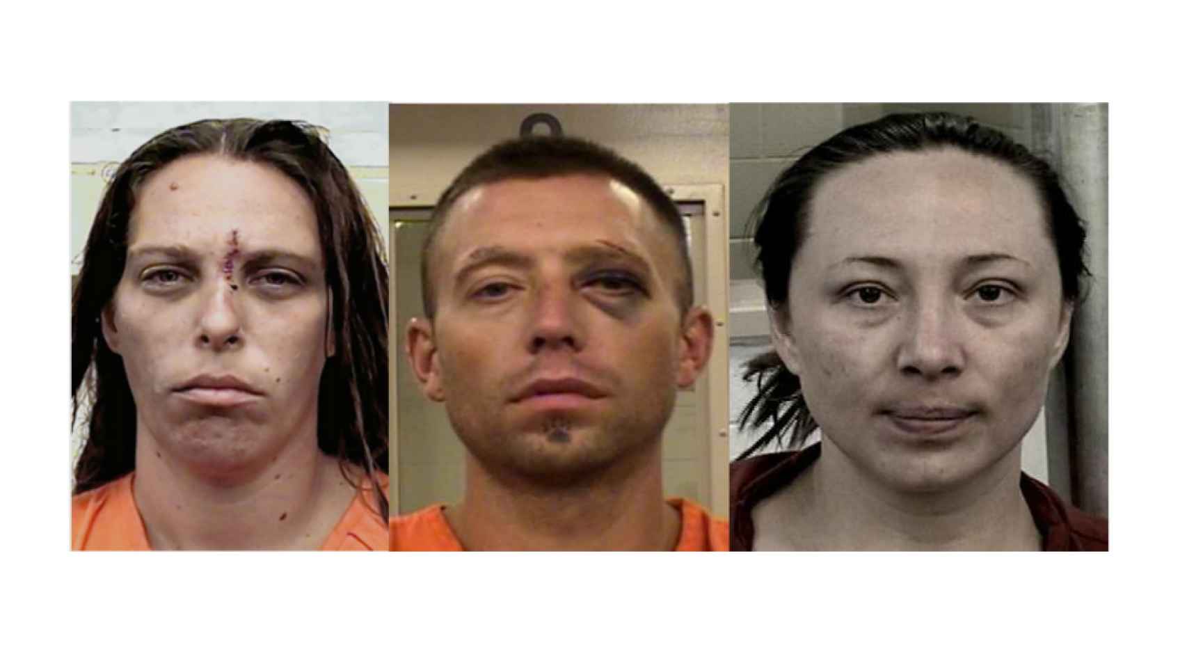 Michelle Martens, Fabian Gonzales, Jessica Kelley, acusados del crimen de Victoria.