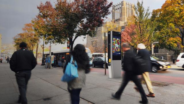 Imagen de uno de los kioskos de wifi en Nueva York.