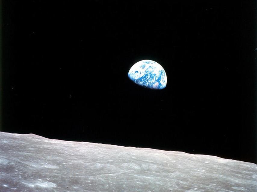 Foto realizada en la misión Apollo 8.