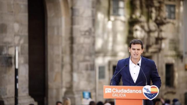 Albert Rivera, en Santiago.