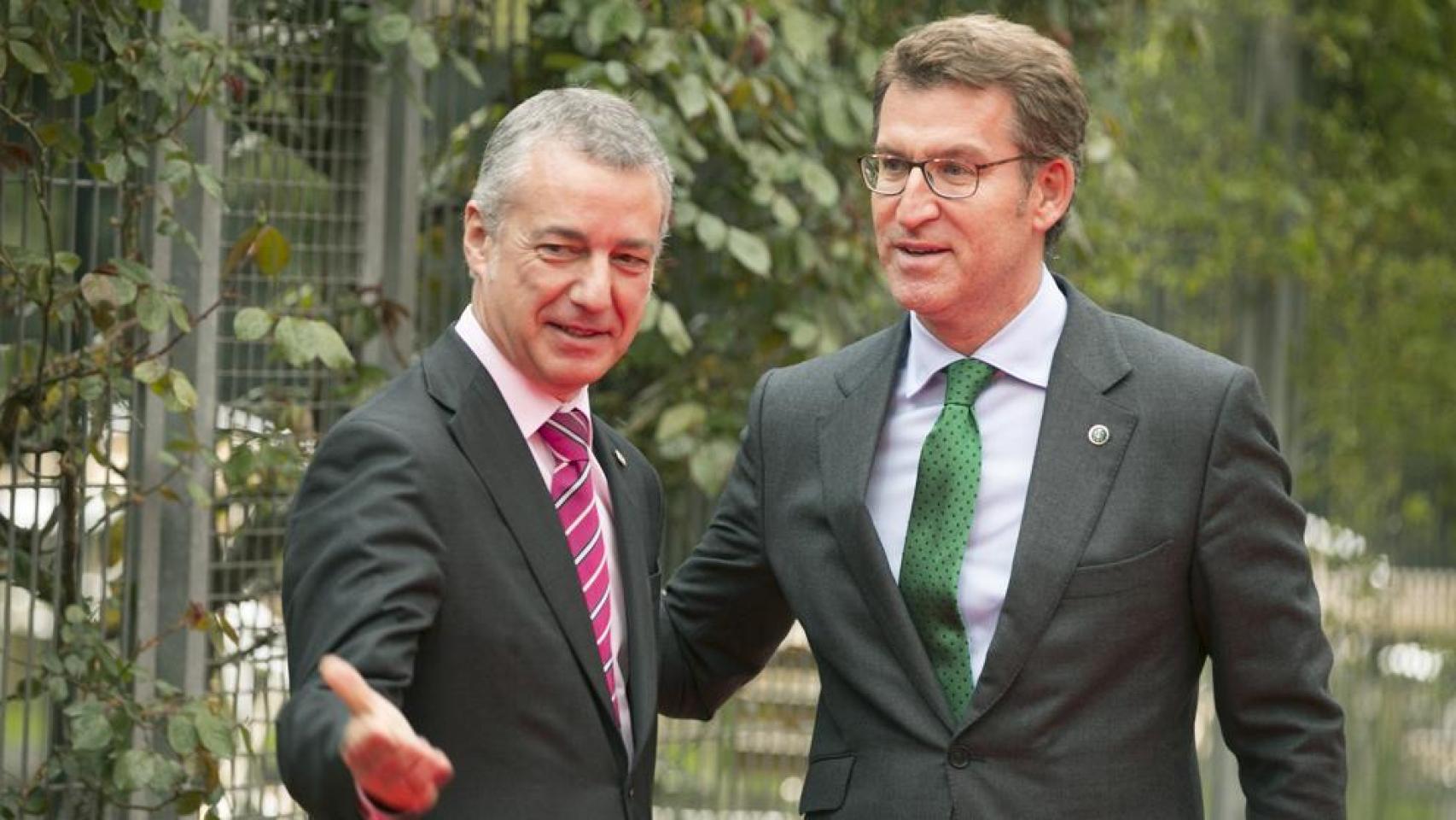 Íñigo Urkullu y Alberto Núñez Feijóo, candidatos en País Vasco y Galicia.