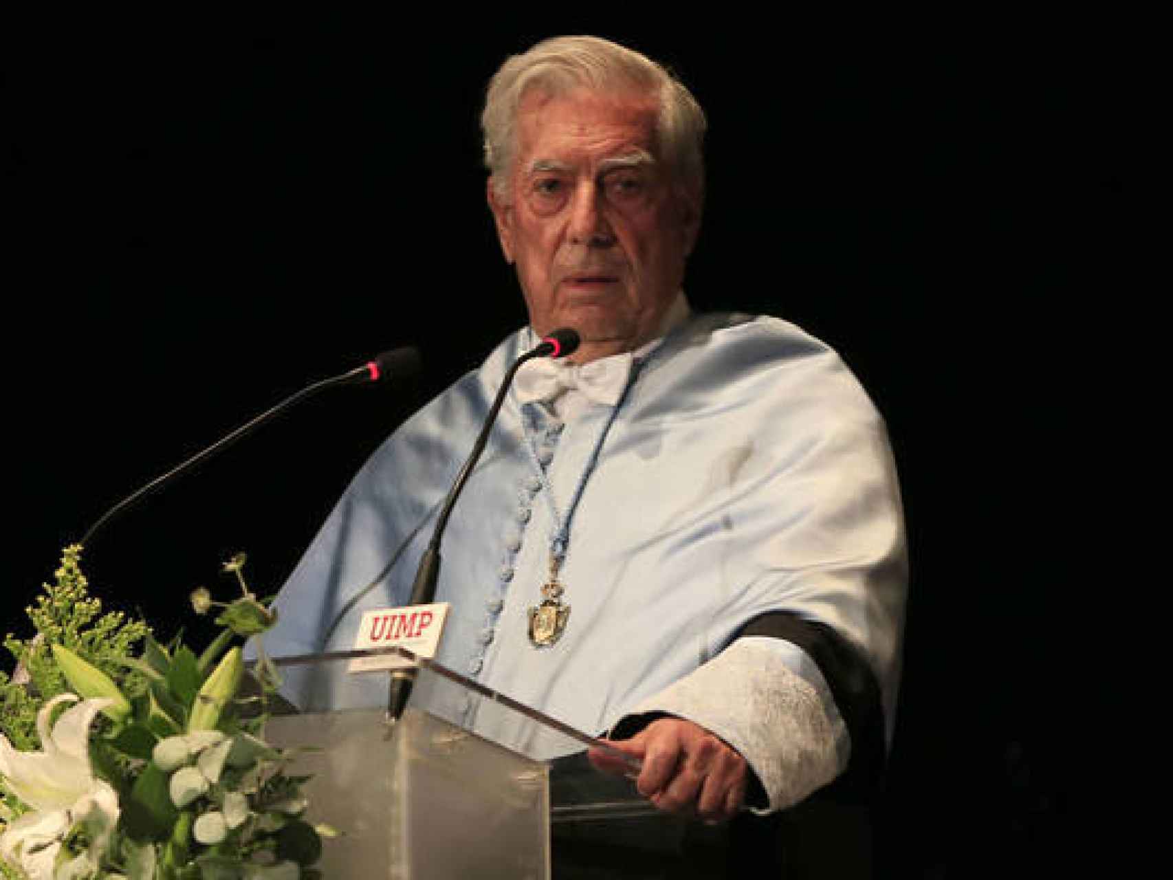 Vargas Llosa, en su anterior concesión del doctorado Honoris Causa.