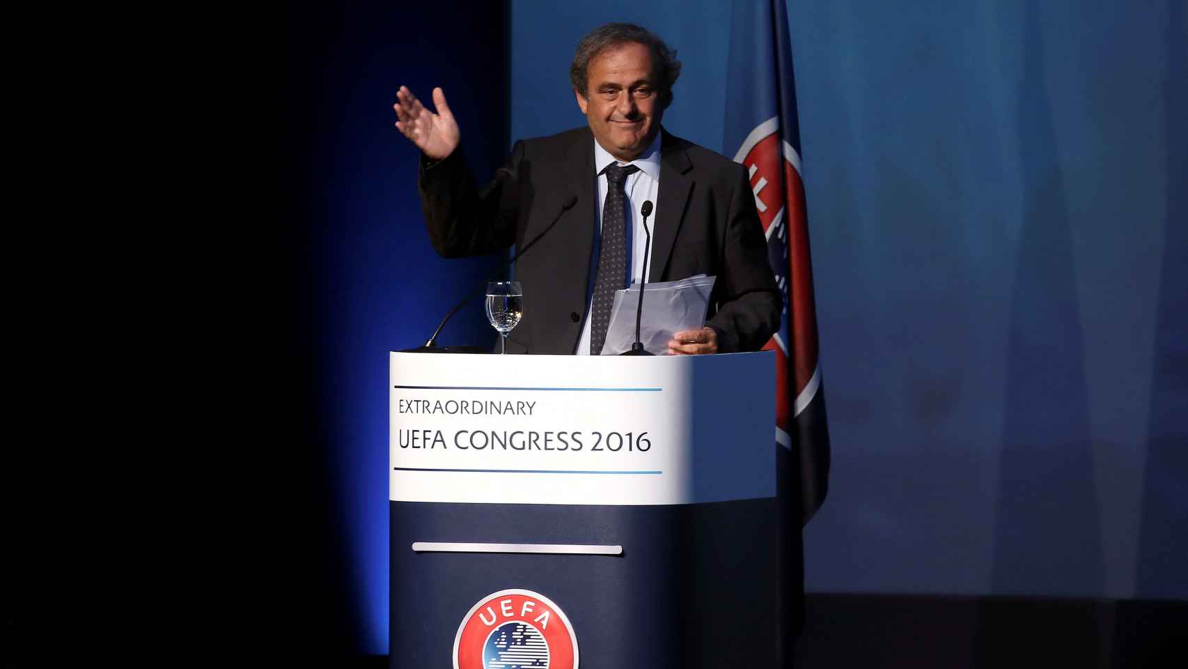 Platini, durante el último Congreso de la UEFA.