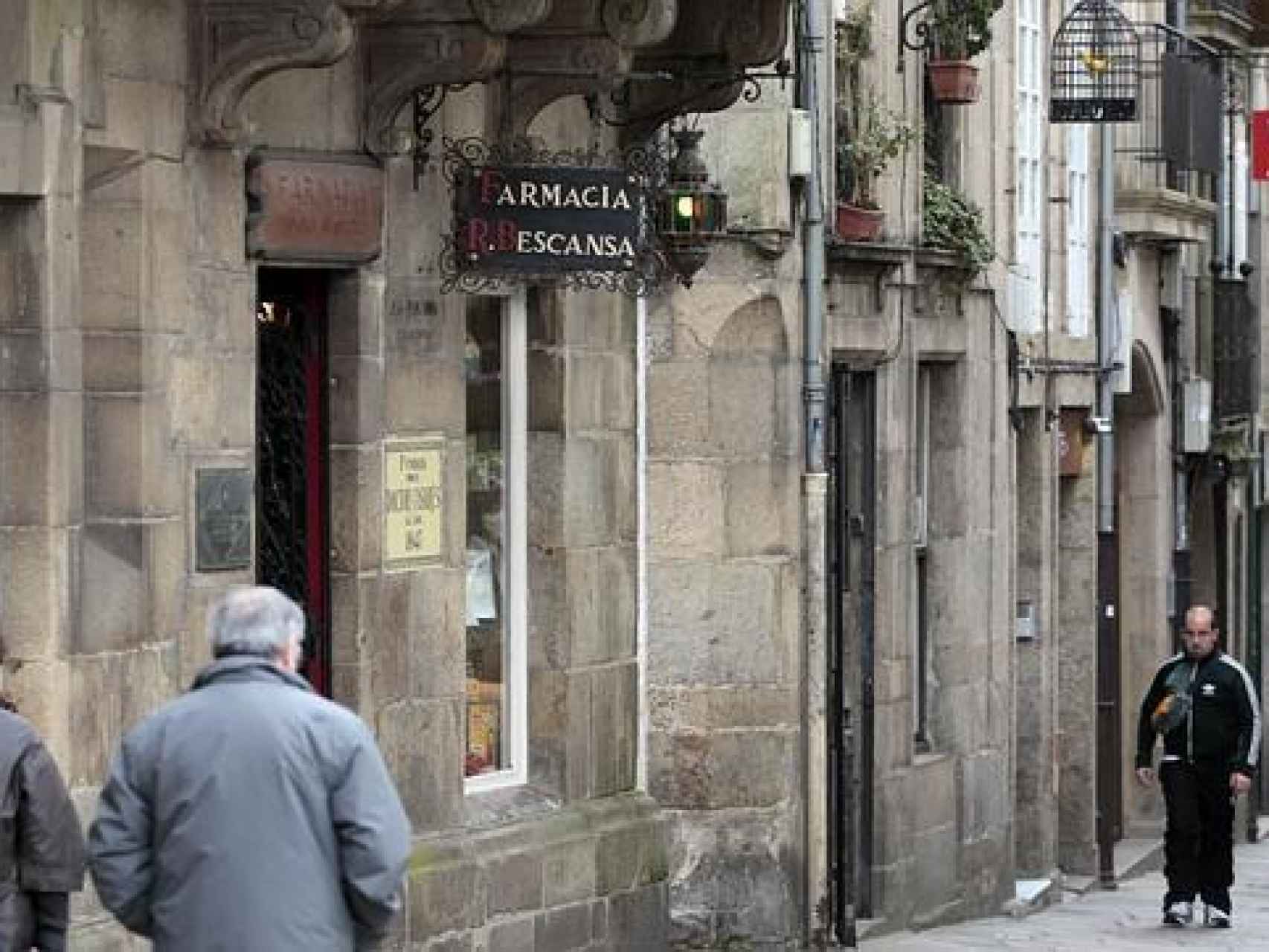 La farmacia de los Bescansa en el centro de Santiago