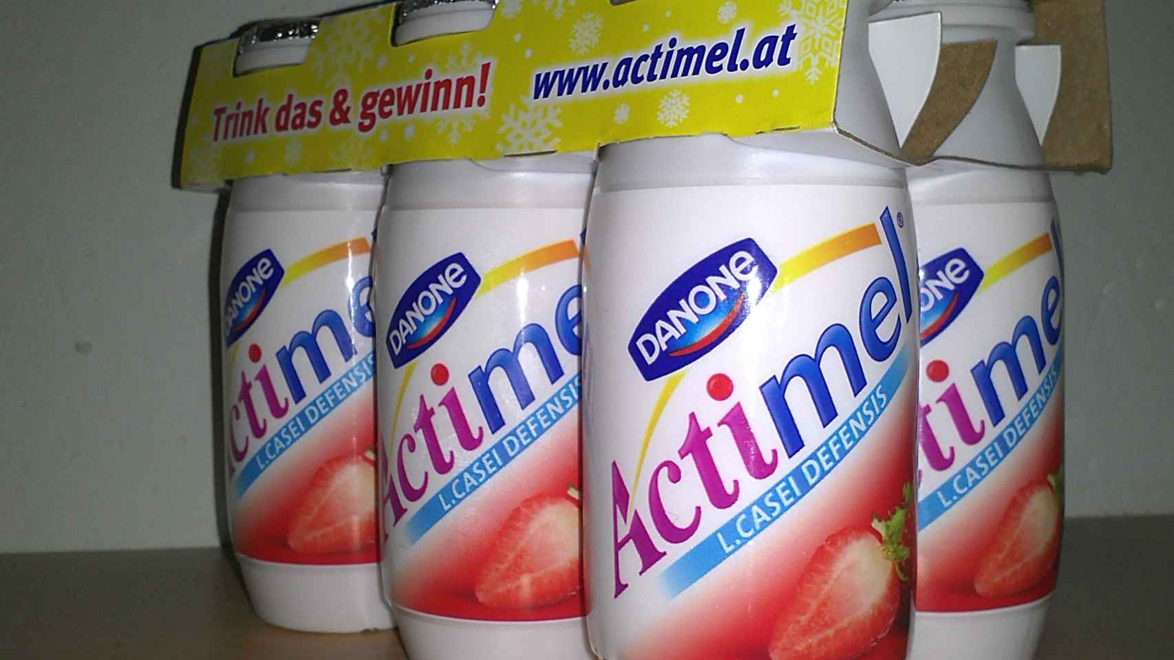 El yogur líquido probiótico Actimel