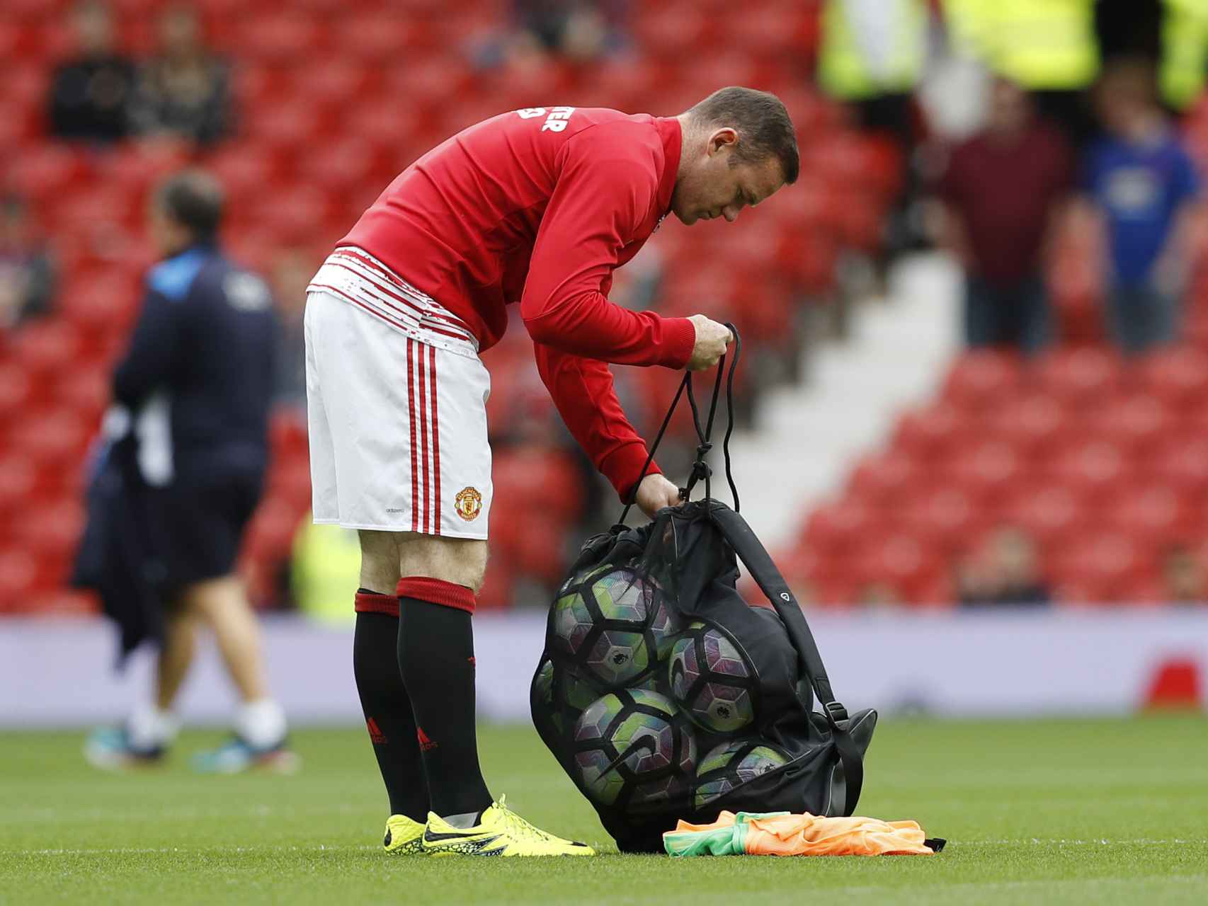 Wayne Rooney, antes del Manchester United-Leicester
