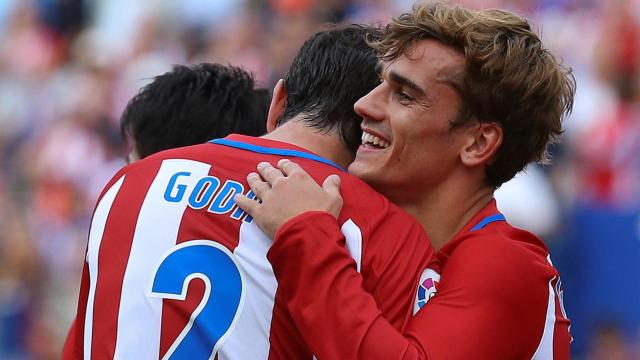 Griezmann celebra su gol ante el Deportivo.