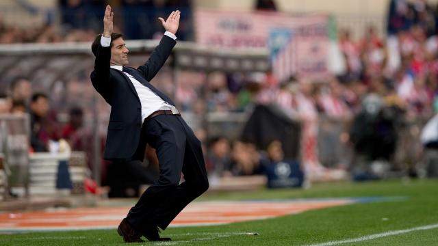 Marcelino García Toral, durante un partido con el Villarreal.