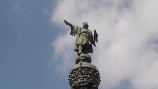 Estatua de Colón en Barcelona