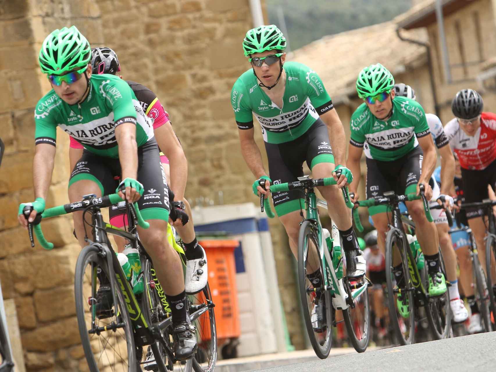 Zabala, Rodríguez y Juango durante la Vuelta a Navarra.