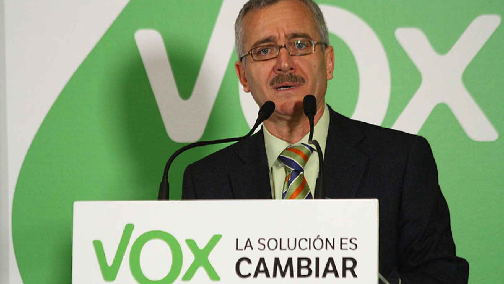 José Antonio Ortega Lara, en un acto de VOX/ Wikimedia Commons