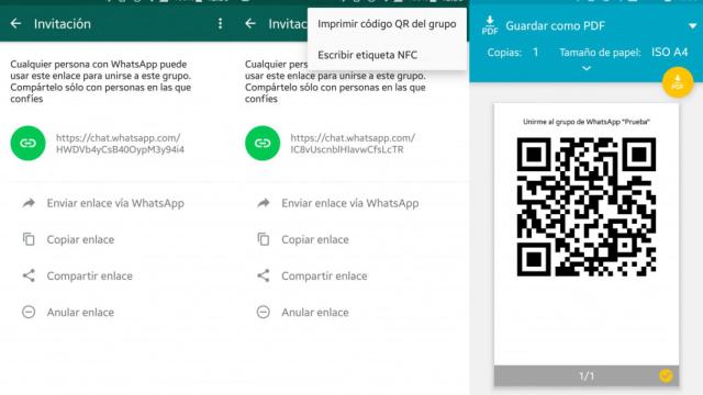 WhatsApp ya permite enviar invitaciones a los grupos por enlaces