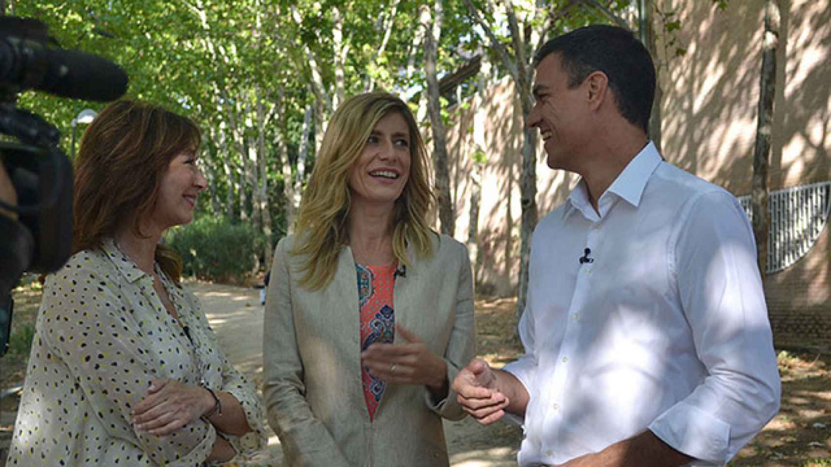 Begoña y Pedro durante el reportaje del programa de Ana Rosa