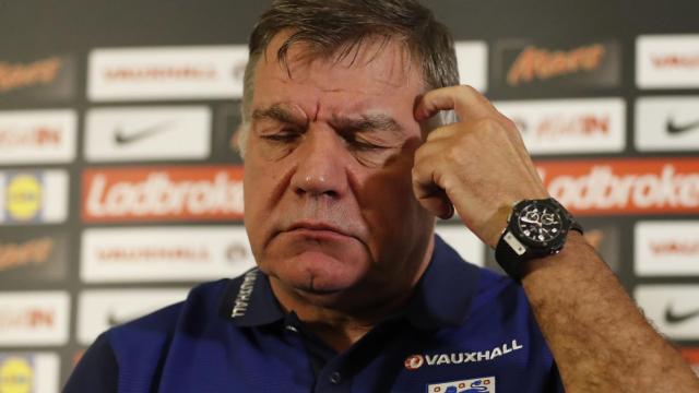 Sam Allardyce, durante una rueda de prensa con la selección inglesa.