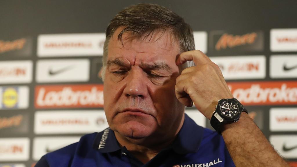 Sam Allardyce, durante una rueda de prensa con la selección inglesa.