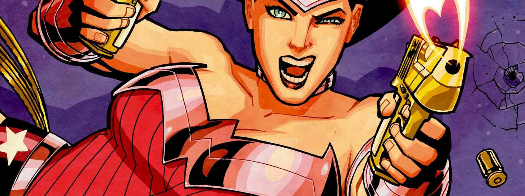 Una imagen de Wonder Woman en su lucha contra los males que amenazan la estabilidad social.