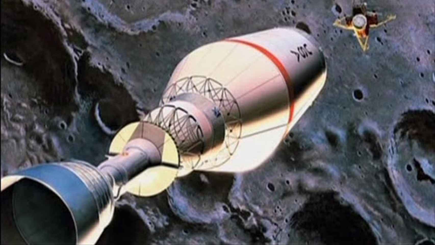 El cohete para alcanzar Marte se construiría y despegaría desde la Luna.