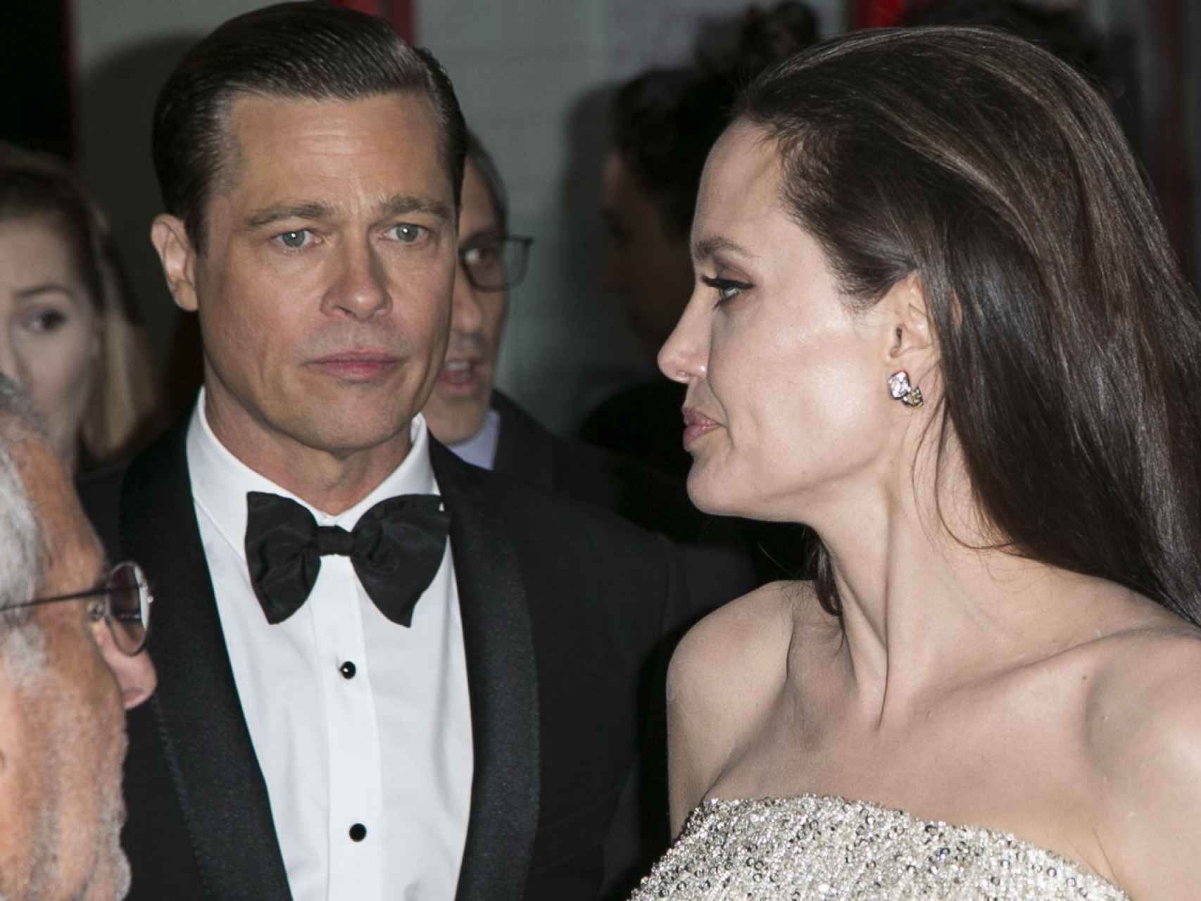 Brad Pitt y Angelina Jolie, cuando aún eran pareja.