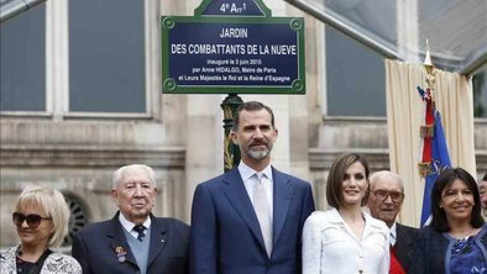Los reyes en la inauguración de París.