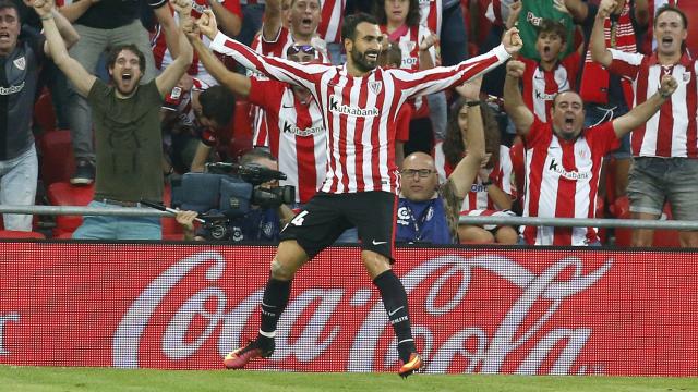 El Athletic celebra un gol.