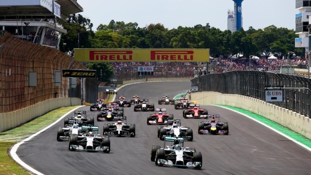 Salida del GP de Brasil de 2015.