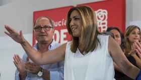 Díaz, junto a Juan Cornejo, el comité director del PSOE andaluz este jueves