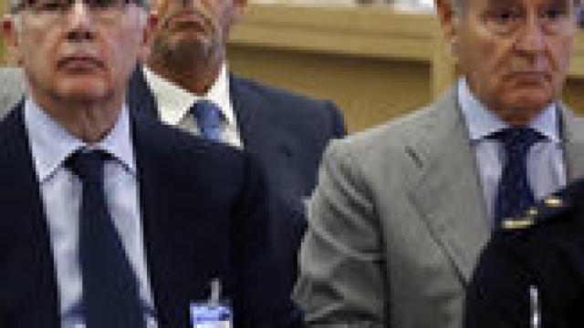 Rodrigo Rato y Miguel Blesa, en el banquillo del juicio de las tarjetas black