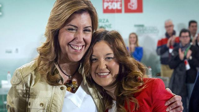 Verónica Pérez junto a Susana Díaz.