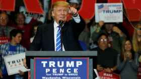 El candidato republicano, Donald Trump, durante un acto de campaña.