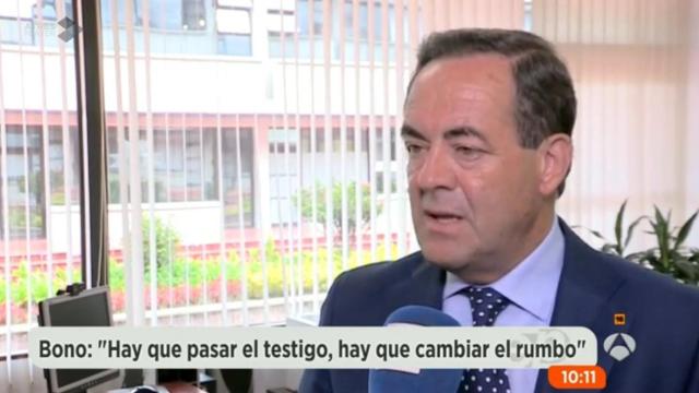 José Bono ante las cámaras de 'Espejo Público'.