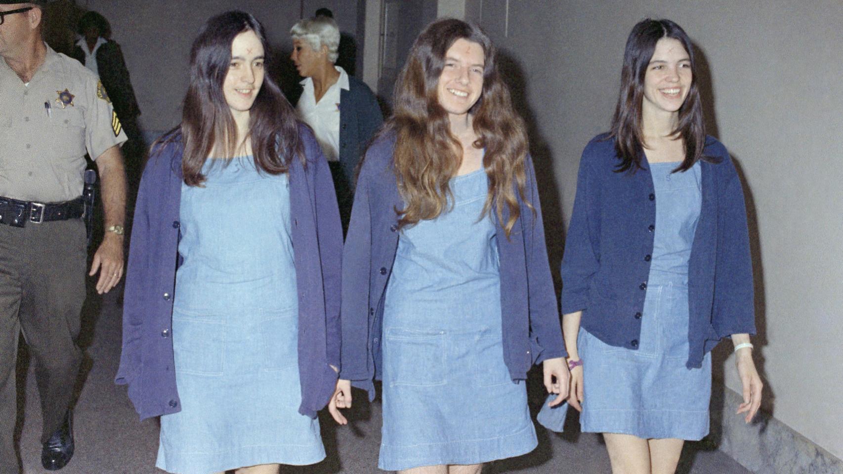 Las chicas de Manson: Susan Atkins, Patricia Krenwinkel y Leslie van Houten.