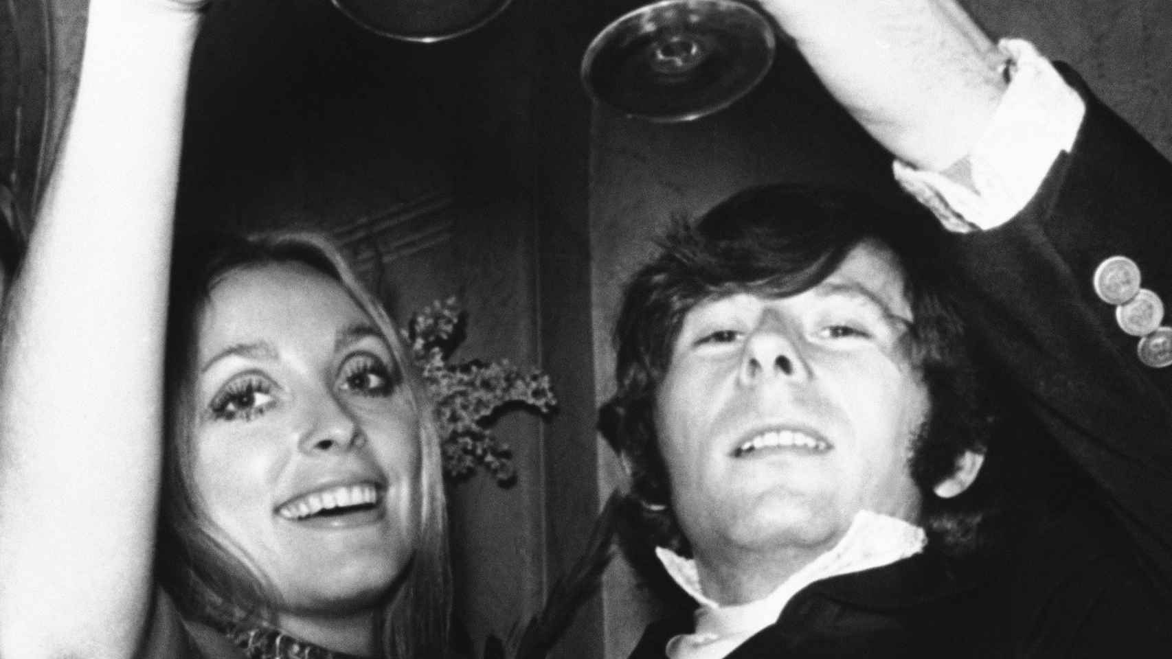 Sharon Tate, la víctima más famosa de La Familia, con su marido, Roman Polanski.