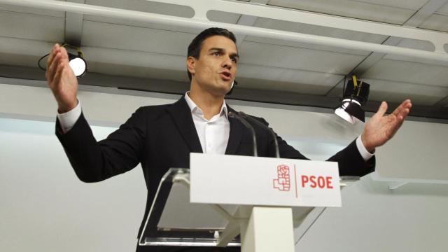 Pedro Sánchez, en su comparecencia de este viernes por la noche.