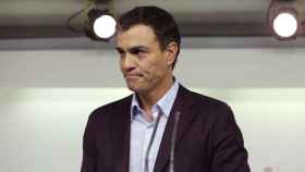 El ex líder del PSOE, Pedro Sánchez, comparece tras anunciar su dimisión.