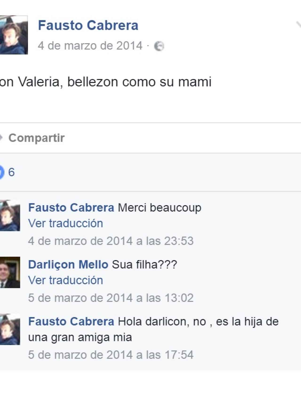 Conversación de Fausto Cabrera sobre su relación con Valeria y Quer y su madre
