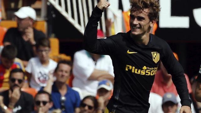 Griezmann celebra el gol de la victoria.