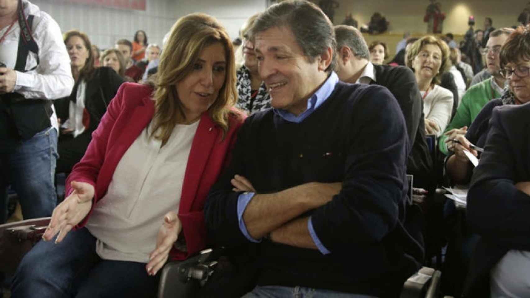 Susana Díaz junto a Javier Fernández.