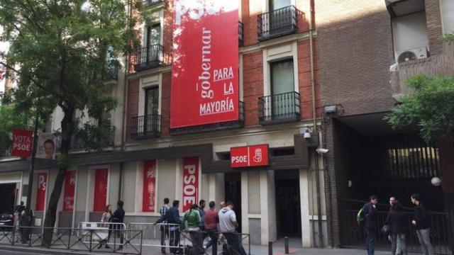 La sede del PSOE en la madrileña calle Ferraz.