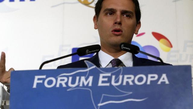 Albert Rivera, en el desayuno de Fórum Europa.