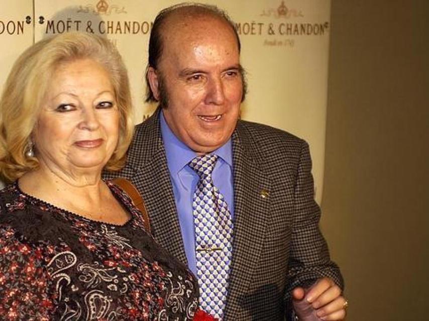 Chiquito de la Calzada con su esposa Pepita