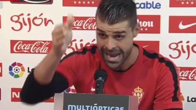 Iván Cuellar, durante su rueda de prensa.