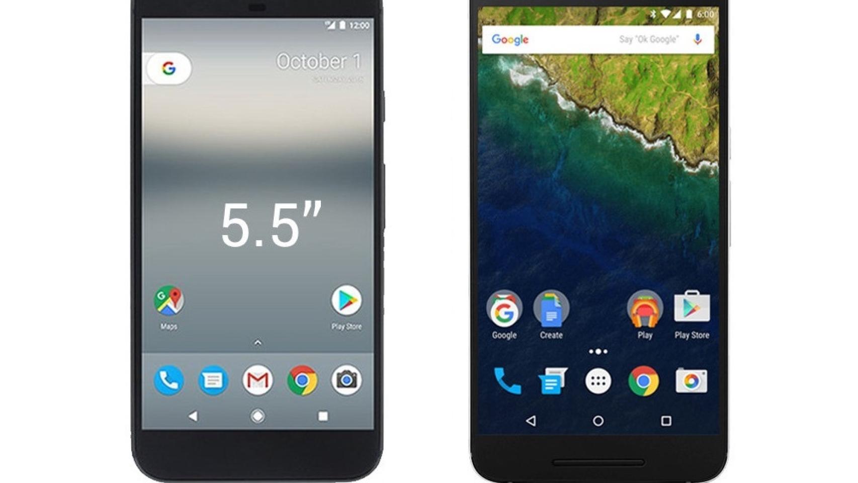 Pixel XL vs Nexus 6P, cómo ha cambiado el mejor móvil de Google